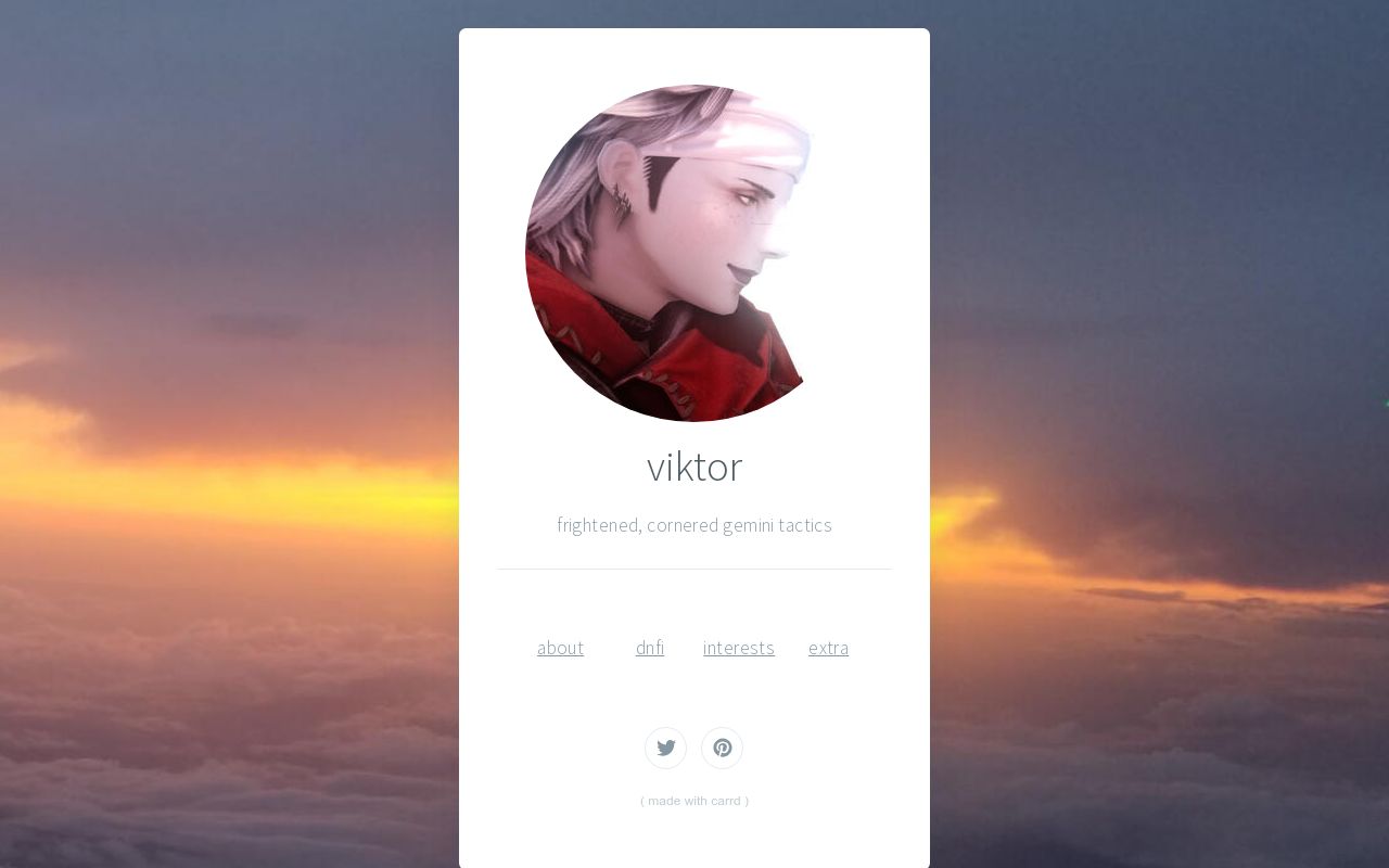 Carrd profile picture for @angelo